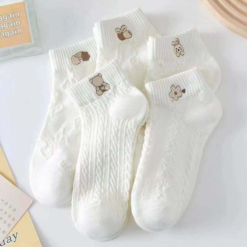Korean Style Japanese Lace Socks For Girls Short Boat Socks